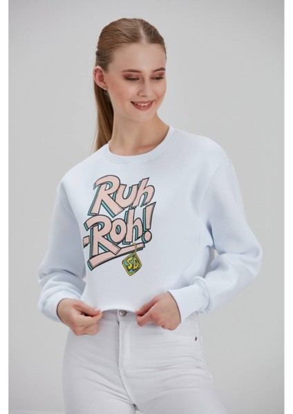 Kadın Beyaz Baskılı Sweatshirt indirimleri