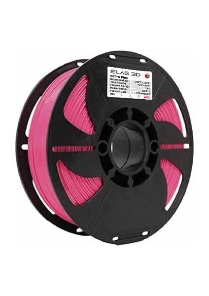 Petg Plus Filament Pembe 1.75MM 1kg
