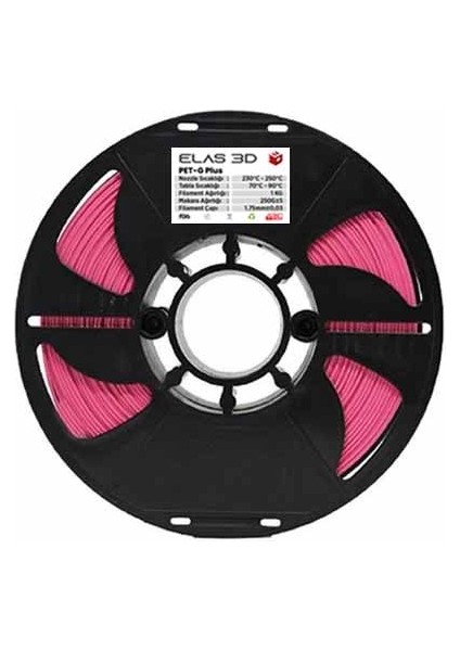 Petg Plus Filament Pembe 1.75MM 1kg fiyatları