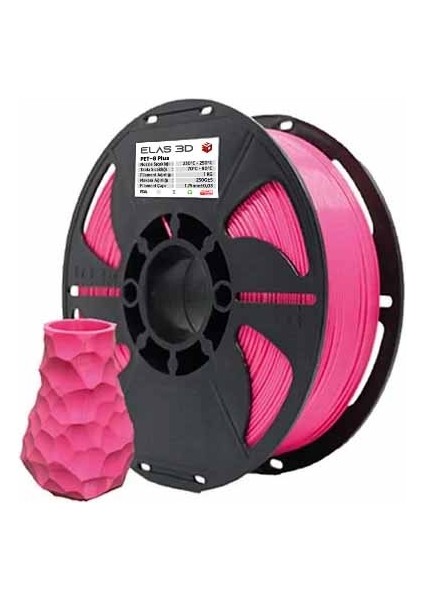 Petg Plus Filament Pembe 1.75MM 1kg modelleri