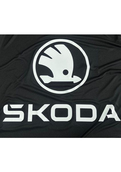 Skoda Superb 3 Sedan (2015 - ) Siyah Kumaş Araba Branda Logolu Kumaş Araba Brandası Penye Oto Branda fiyatları