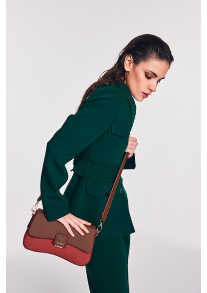 Kıremıt-A.kahve Nautıca Kadın Postacı Çantası CN6506T