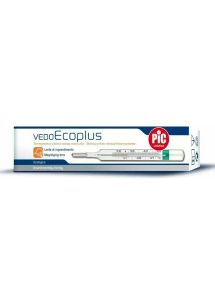 Vedo Ecoplus Büyüteçli Cam Cıvasız Beden Derecesi