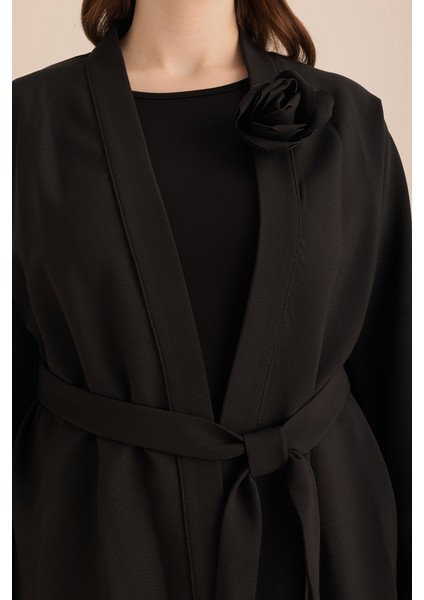 Kumaş Broşlu Kimono