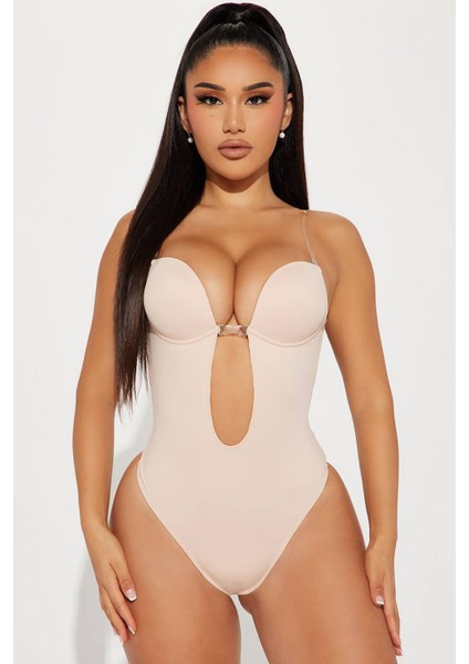 Görünmez Şekillendirici Bodysuit Bej