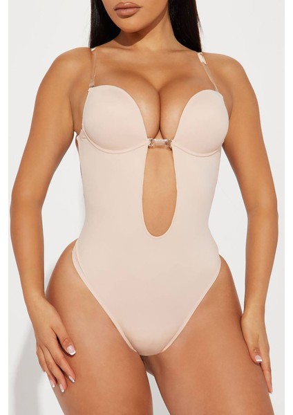 Görünmez Şekillendirici Bodysuit Bej