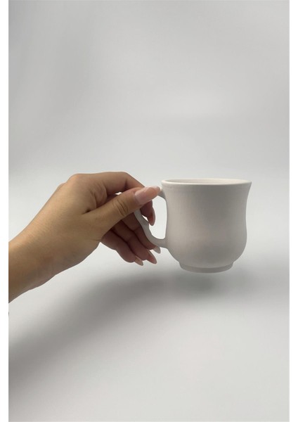 Alâ Çay Fincanı - Seramik Bisküvi 8'li (Ham Ürün) modelleri