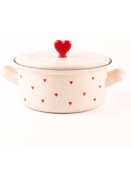 Belirtilmemiş Cupid 18CM Kısa Emaye Tencere