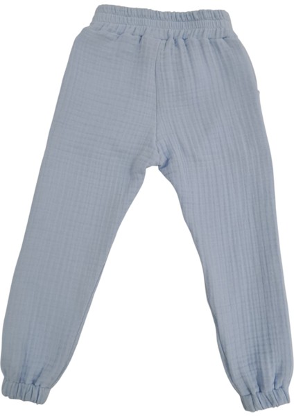 Blue lotus Kids, normal kesim, bebe mavisi Müslin Çocuk Pantolonu fiyatları