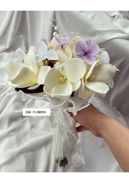 Manolya Gelin Çiçeği Gelin Buketi El Buketi Nikah Çiçeği