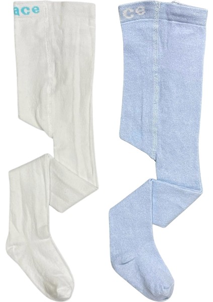 Organik Pamuk Desensiz Yenidoğan Kız Erkek Bebek ve Çocuk Külotlu Çorap 2li Set