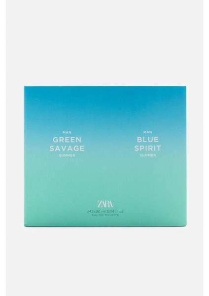Blue Spırıt Summer + Green Savage Summer Edt 2 x 90 ml