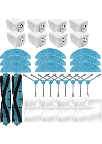 Cecotec Conga 7490 Immortal / 8290 Immortal Elektrikli Süpürge Parçaları Için Silindir Fırça Paspas Bezi Hepa Filtre Toz Torbası Parçaları (Yurt Dışından)