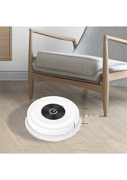 Silent Touch Mop Robot Süpürme Islak ve Kuru Hepsi Bir Arada Temizlik Makinesi Akıllı Ev Aletleri Elektrikli Süpürge (Beyaz) (Yurt Dışından)