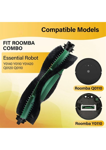 Irobot Roomba Essential Serisi Y0110 Y0140, Q0120 Q011 Robot Süpürge Ana Yan Fırça Hepa Filtreler Aksesuarlar (Yurt Dışından) fırsatları
