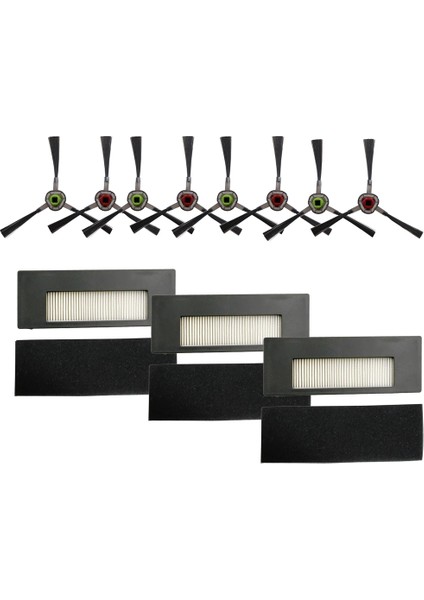 Ecovacs Deebot DE55 DE53 DE6G Elektrikli Süpürge Yan Fırça Hepa Filtre Fırçası Için Vakum Filtresi Değiştirme Kiti (Yurt Dışından)