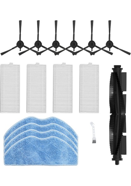 360 S8 S8 Plus Robot Süpürge Yedek Parça Aksesuarları Ana Yan Fırça Hepa Filtre (Yurt Dışından)