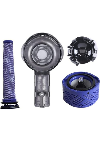 Motor Arka Kapağı + Dyson V6 DC58 DC59 DC62 DC72 DC74 Elektrikli Süpürge Yükseltme Yedek Parçaları Için Ön ve Son Hepa Filtresi (Yurt Dışından)