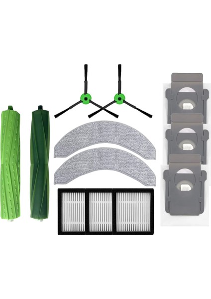 Irobot Roomba Combo 10 Max Robot Süpürge Aksesuarları Hepa Filtre Paspas Bezi Toz Torbası Yedek Parçaları (Yurt Dışından)