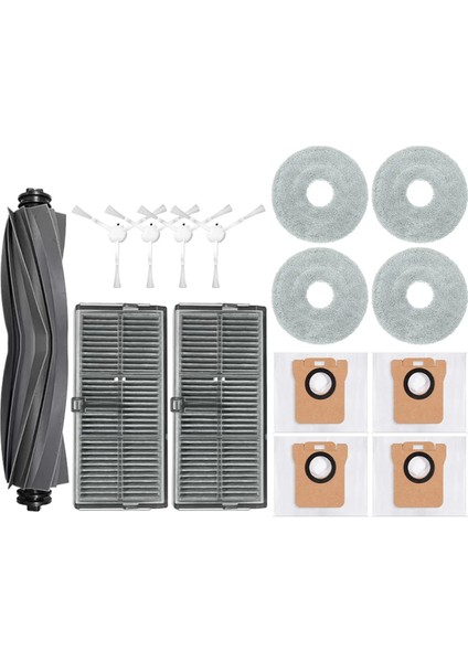 Xiaomi Mijia M30S D103CN Robot Süpürge Ana Yan Fırça Hepa Filtre Paspas Bezi Toz Torbaları Aksesuarları (Yurt Dışından)
