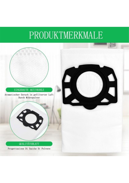 Karcher Kwd1, Kwd2, Kwd3, Wd2 Plus, Wd3, Se 4001, Se 4002, Wd 3.200-WD 3.800 M Aksesuarları Için Elektrikli Süpürge Torbaları (Yurt Dışından) fırsatları