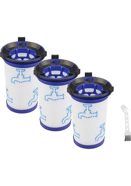 Rowenta Air Force 360 Elektrikli Süpürge Için 3 Adet Hepa Filtre RH9037 RH9038 RH9039 RH9051WO RH9057WO RH9086WO Yedek (Yurt Dışından)
