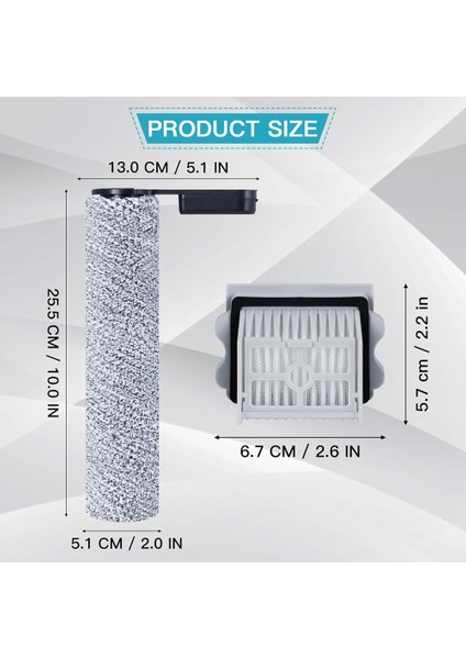 Roborock Flexi/flexi Lite/flexi Pro Islak/kuru Elektrikli Süpürge Için Fırça Silindirli Hepa Filtreli Aksesuar Seti (Yurt Dışından) fiyatları