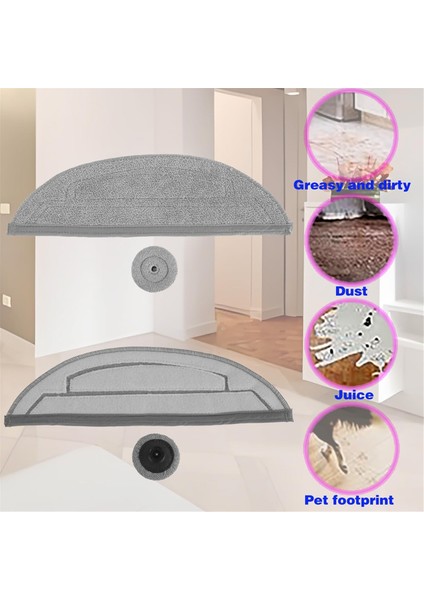 Roborock S8 Maxv Ultra / S8 Max Ultra Robot Süpürge Için 12 Adet Mop Ped Yedekleri Mop Bezi Kenar Mop Pedleri (Yurt Dışından) fırsatları