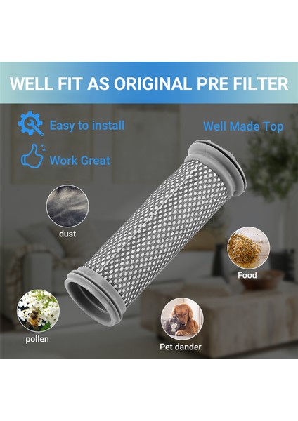 Tineco A10/A11 Hero A10/A11 Için Ön Hepa Filtresi Pure One S11/S12 Serisi Kablosuz Süpürgeler Yedek Parçaları (Yurt Dışından) fırsatları