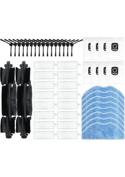 Tefal X-Plorer Serie 75 S+ Robot Süpürge Silindiri Ana Yan Fırça Hepa Filtre Paspas Bezi Aksesuarları (Yurt Dışından)