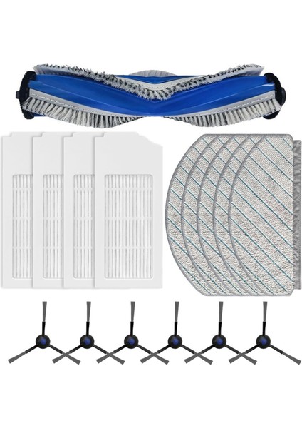 Ecovacs Deebot N20/N20 PLUS/N20 Pro Plus Robot Süpürge Ana Yan Fırça Hepa Filtre Paspas Bezi (Yurt Dışından)