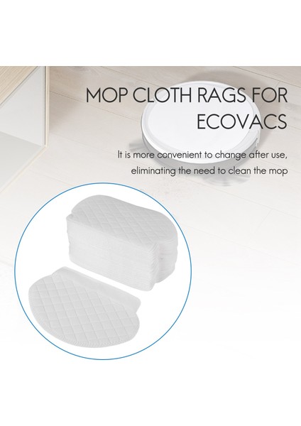 Ecovacs Deebot Ozmo 950 920 905 Robotik Süpürge Paspas Bezleri Için 40 Adet Tek Kullanımlık Paspas Bezi Paçavraları (Yurt Dışından) fırsatları