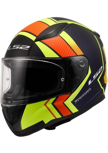 Rapıd 2 Extra Kapalı Kask Mat Neon Sarı - Navy Mavi