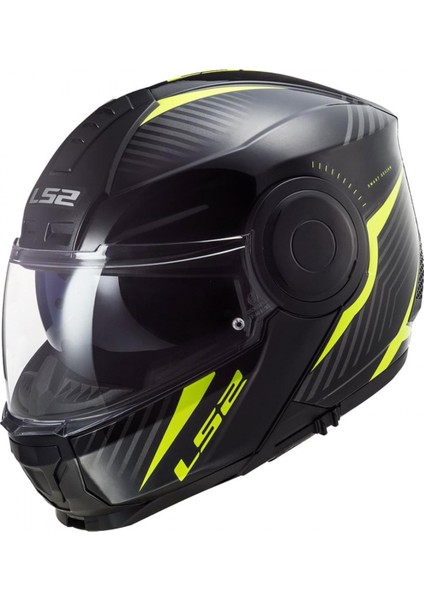 Scope Çene Açılır Kask Skıd Siyah-neon Sarı