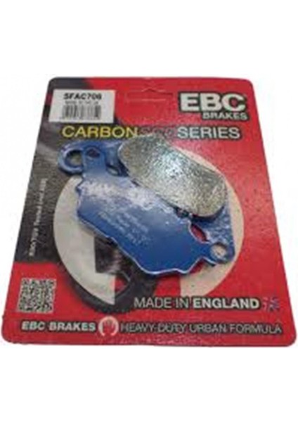 Arka Fren Balatası Carbon Sfac706 Yamaha X-max 125 250 300 (