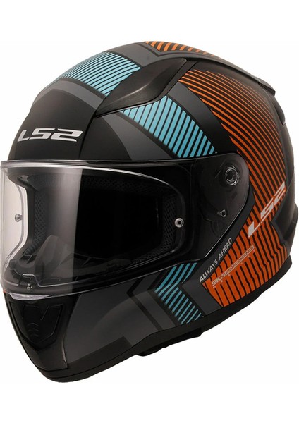 Rapıd 2 Extra Kapalı Kask Mat Gri - Neon Turuncu