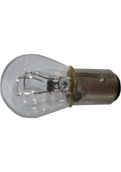 12 V Arka Stop Ampülü Çift Devre Sarı 4 Adet