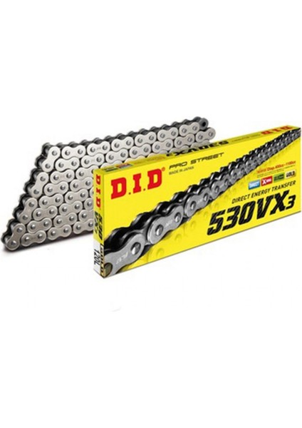 Dıd Çelik Zincir 530-116L Vx3 X-Rıng