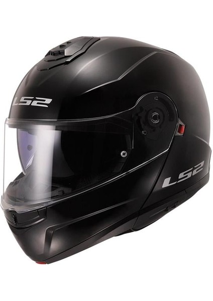 Strobe 2 Çene Açılır Kask Siyah