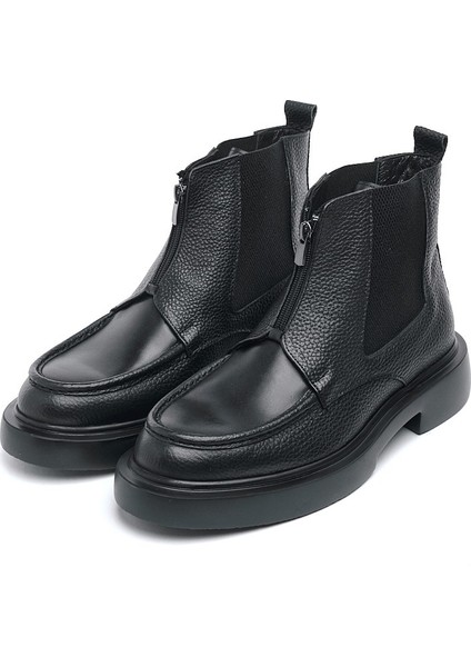 Fermuarlı Hakiki Deri Erkek Bot fiyatları