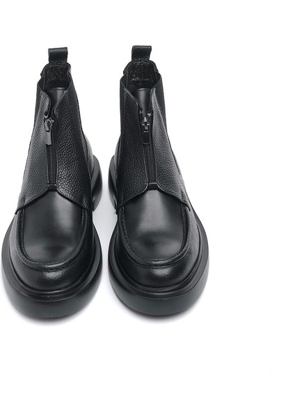 Fermuarlı Hakiki Deri Erkek Bot modelleri