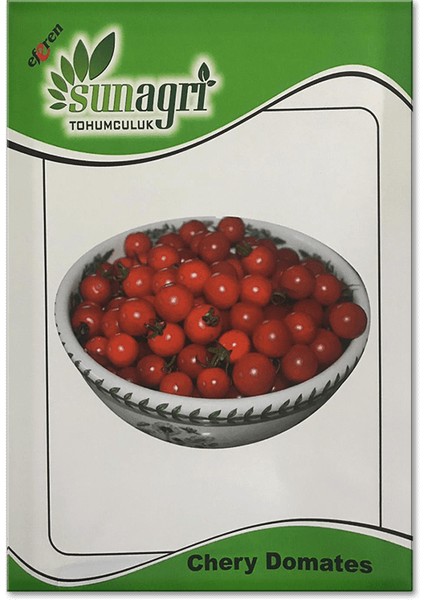 Sunagri Cherry Domates Tohumu - Parlak Kırmızı Lezzetli Yüksek Verimli Askıya Uygun