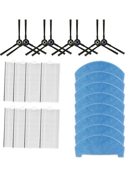 Ilıfe V3X Süpürme Robotu Temizleyici Parçalarının Değiştirilmesi Için 24 Adet Yan Fırça Paspas Filtresi (Yurt Dışından) fırsatları