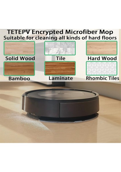 4 Adet Yıkanabilir Mikrofiber Paspas Pedleri Irobot Roomba Combo I5/ı5+/j5/j5+ Robot Süpürge Yedek Parçaları (Yurt Dışından) fırsatları