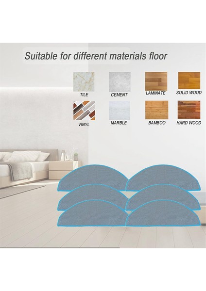 Irobot Roomba Combo Essential Y0112 Elektrikli Süpürge Yıkanabilir Mikrofiber Paspas Pedi Için 6 Adet Paspas Pedi Yedek Parçası (Yurt Dışından) modelleri