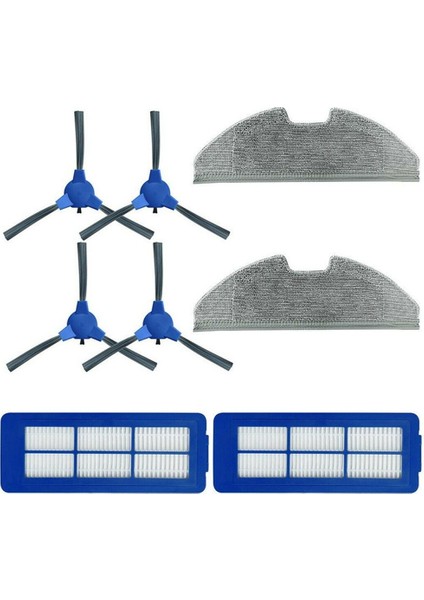 Eufy Robovac G10 G30 Süpürme Robotu Aksesuarları Için Yedek Filtre Mop Bezi Kenar Fırçası Aksesuarları (Yurt Dışından)
