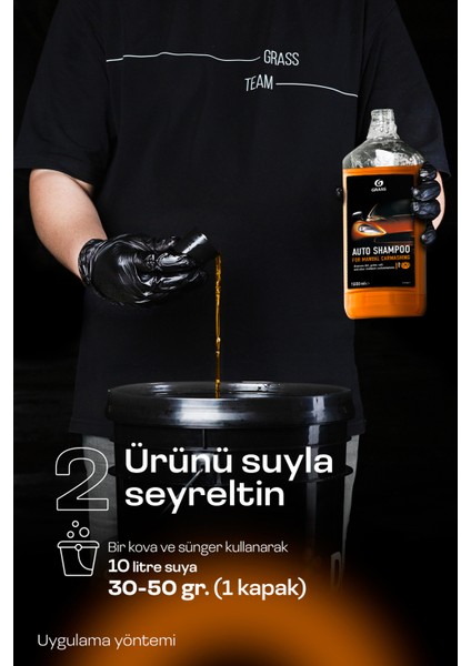 Araba Yıkama ve Parlatma, Ph Nötr cilası Oto Şampuan Portakal 1000ml - Hızlı Köpüren