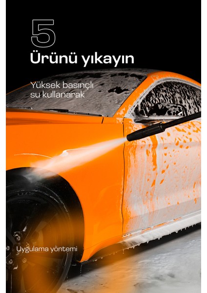 Araba Yıkama ve Parlatma, Ph Nötr cilası Oto Şampuan Portakal 1000ml - Hızlı Köpüren
