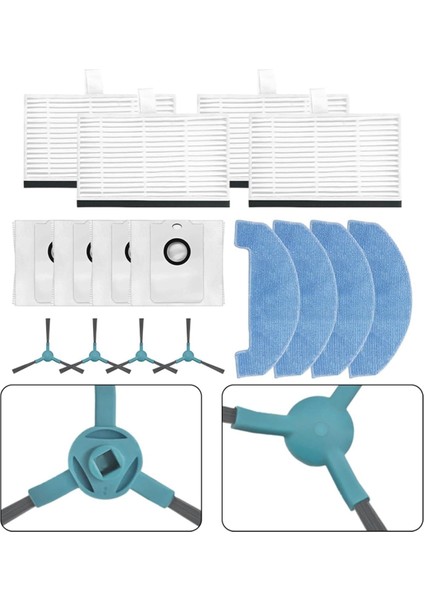 Conga 2499 Ultra Home Advanced Robot Süpürge Yan Fırça Hepa Filtre Paspas Bezi Toz Torbaları (Yurt Dışından) fırsatları