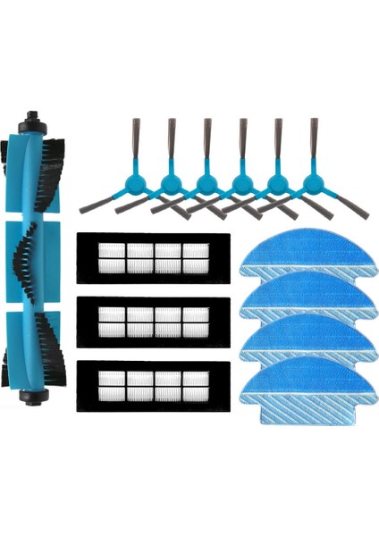 Cecotec Conga 3090 Elektrikli Süpürge Için Ana Yan Fırça Filtresi ve Paspas Bezi Yedek Aksesuarları (Yurt Dışından)